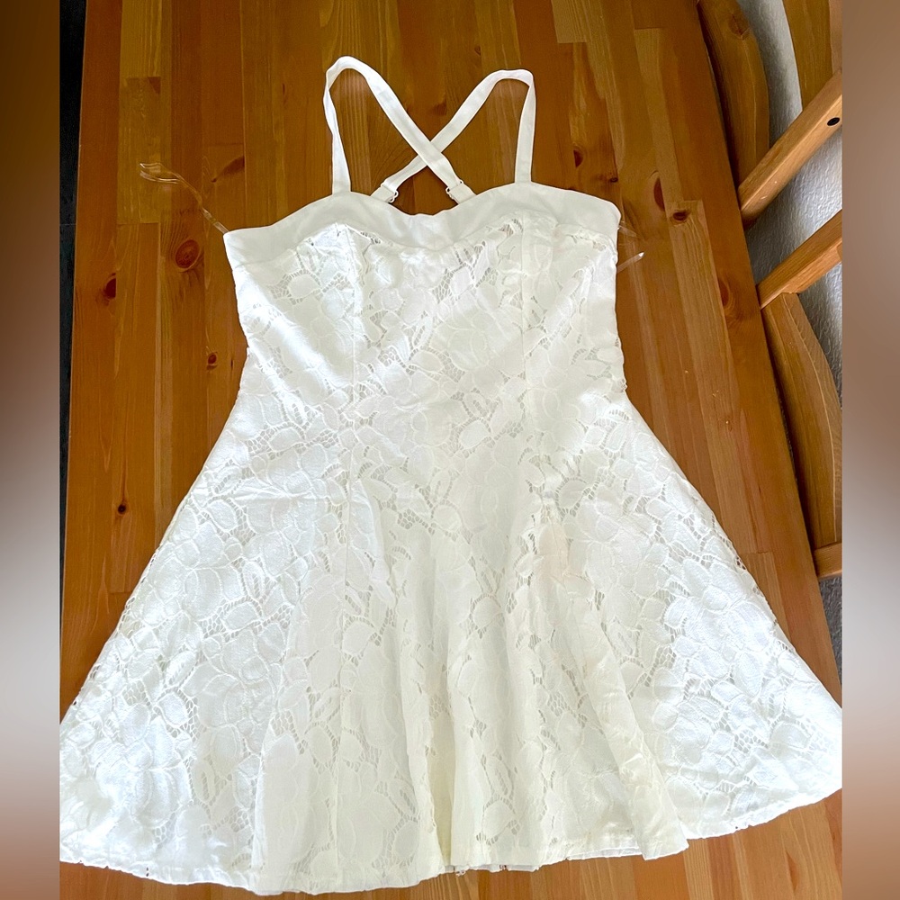 Lace floral dress